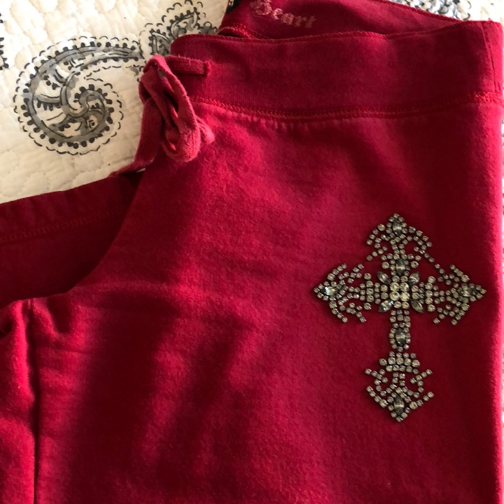 Twisted Heart Red Sweatpants